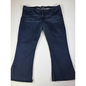 Womens 26 Source of Wisdom Jeans Boot Cut Blue Denim stretch